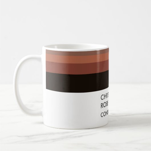 Ihren Namen Minimalistisch modern hinzufügen Kaffeetasse (Links)