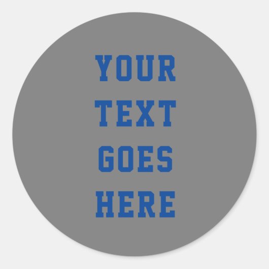 Ihren Text hier ändern Persönlicher Text Runder Aufkleber (Vorderseite)