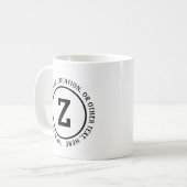 Ihren ursprünglichen Namen und andere Details hinz Kaffeetasse (Vorderseite Links)
