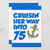 Ihren Weg in 75 Einladung (Vorne/Hinten)