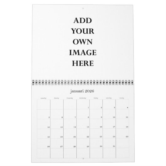 Ihren Zweitkalender 2025 anpassen Kalender (Jan 2026)