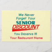 IHRER Flyer für Seniorenrabatte (Vorne)