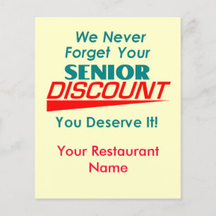 IHRER Flyer für Seniorenrabatte