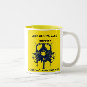 IHRER GRUPPENNAME ZWEIFARBIGE TASSE