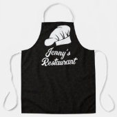 IHRER NAME Koch Black Leopard Print Schürze (Vorderseite)