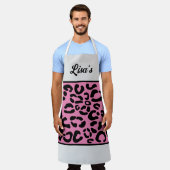 IHRER NAME Leopard Print Schürze (Getragen)