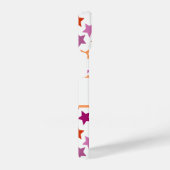 IHRER NAME Lesbischer Stolz Flaggen Rosa Rotes Ora iPhone Hülle (Rechte Seite)