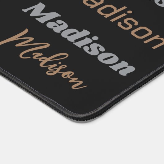 IHRER Name Wiederholt benutzerdefinierte Schreibtischunterlage (Ecke)