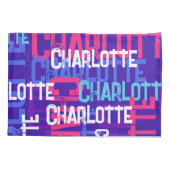 IHRER NAME Wiederholt benutzerdefinierten Spaß Kissenbezug (Rückseite)