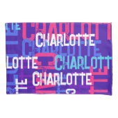 IHRER NAME Wiederholt benutzerdefinierten Spaß Kissenbezug (Vorderseite)