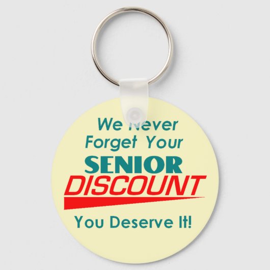 IHRER Schlüsselanhänger für Seniorenrabatte (Vorderseite)