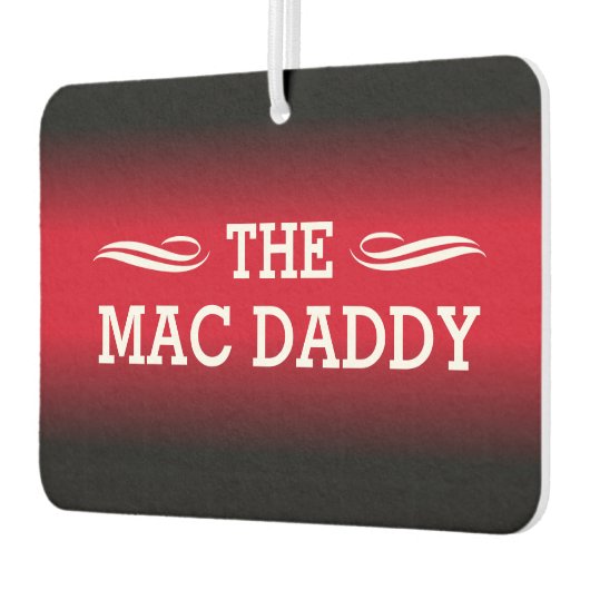 (IHRER TEXT) - Schwarz und Rot Autolufterfrischer (Links)