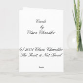 Ihres Herzens im rechten Platz Karte (Rückseite)