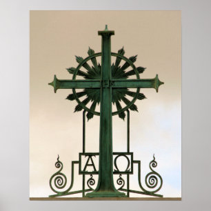 IHS Alpha Omega Cross 16x20 Poster