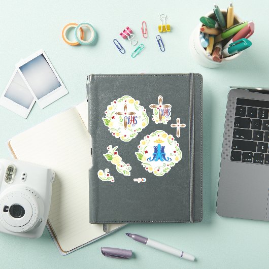 IHS & Auspice Maria Aufkleber (iPad Hülle)