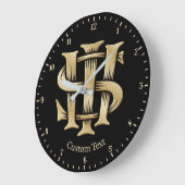 IHS Christogram Große Wanduhr (Winkel)