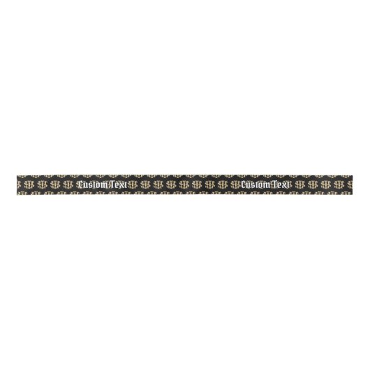 IHS Christogram Pattern Satinband (Vorderseite)