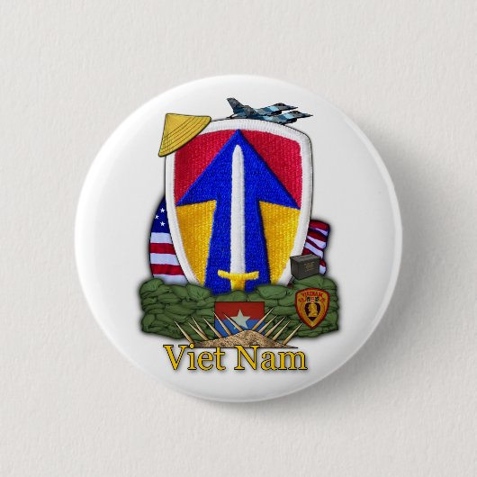 II Field Force Vietnam war Button. Button (Vorderseite)