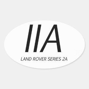 IIA Land Rover Series IIA Ovaler Aufkleber