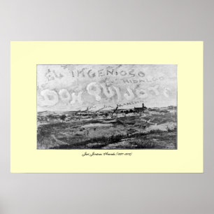 III Centenario-Don Quixote von José Jiménez Aranda Poster