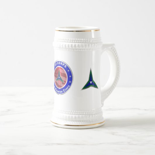 III Corps Phantom Corps Bierglas (VorderseiteRechts)