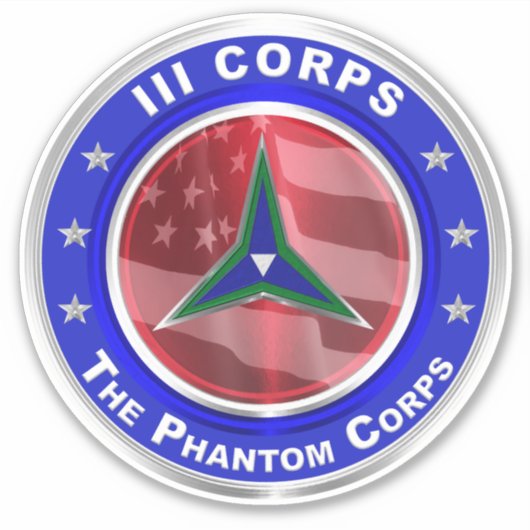 III Corps Phantom Corps Car Aufkleber (Vorderseite)