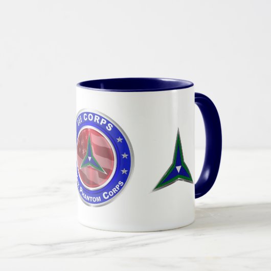 III Corps Phantom Corps Tasse (VorderseiteRechts)