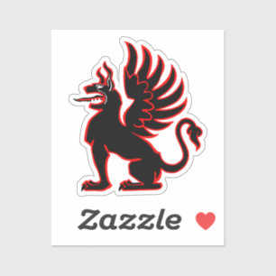 III./JG 26 Jagdgeschwader 26 Red Griffin Insignia Aufkleber