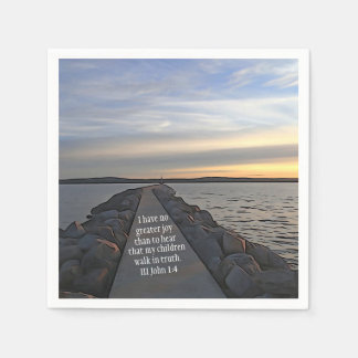 III Johannes 1:4 Bibelschrift läuft in Wahrheit Serviette