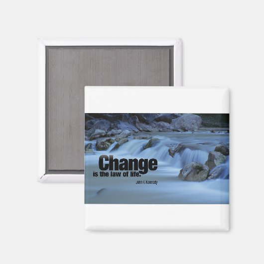 Iinspirierendes Zitat, John F. Kennedy Magnet (Vorderseite/Rückseite)