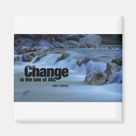 Iinspirierendes Zitat, John F. Kennedy Magnet (Vorne)