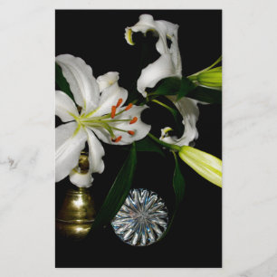 Iirsh Design - Sammlung von Messing und Blume Briefpapier