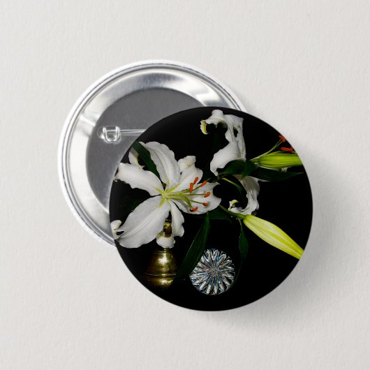 Iirsh Design - Sammlung von Messing und Blume Button (Vorne & Hinten)