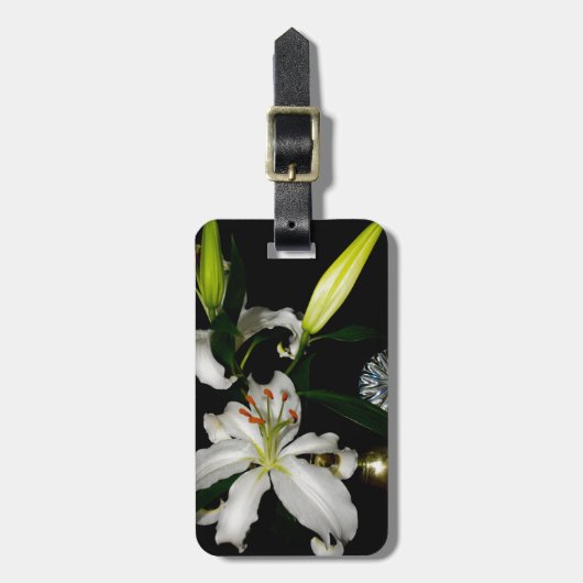 Iirsh Design - Sammlung von Messing und Blume Gepäckanhänger (Vorderseite vertikal)