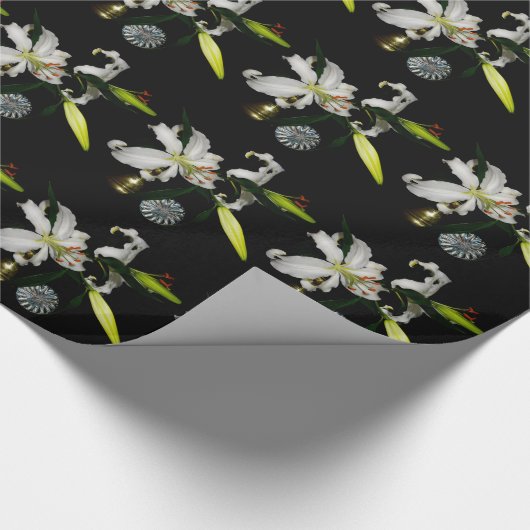 Iirsh Design - Sammlung von Messing und Blume Geschenkpapier (Ecke)