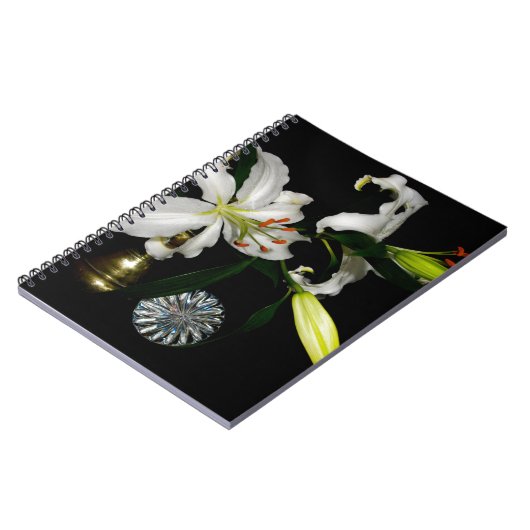 Iirsh Design - Sammlung von Messing und Blume Notizblock (Linke Seite)