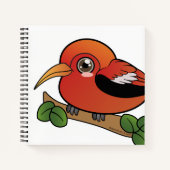 Iiwi Hawaii Forest Bird Notizblock (Vorderseite)