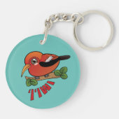 Iiwi Hawaii Forest Bird Schlüsselanhänger (Rückseite)