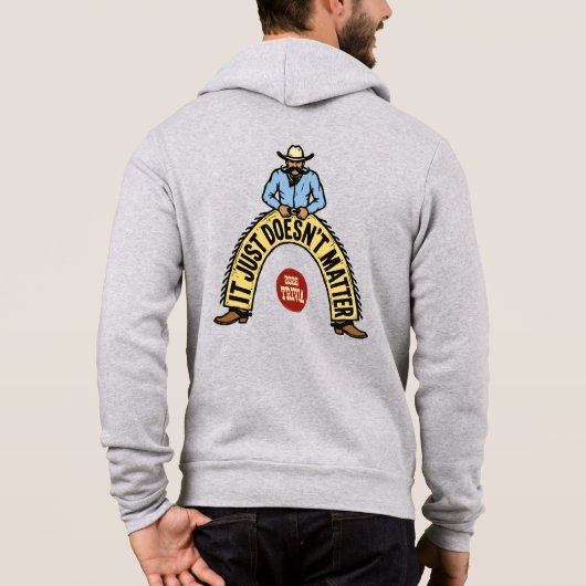IJDM - Guter alter Cowboy-Schnurrbart Hoodie (Rückseite)