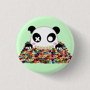 Ijimekko der Panda - Zuckerschädel Button