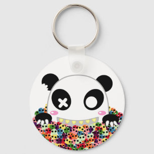 Ijimekko - Panda - Zuckerschädel Schlüsselanhänger