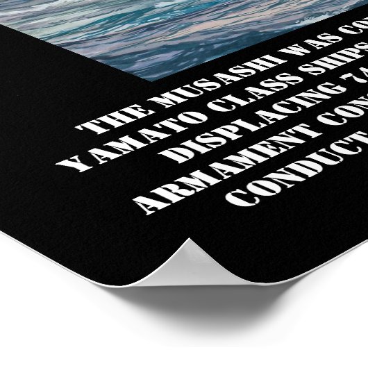 IJN Battleship Musashi Poster (Ecke)