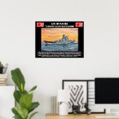 IJN Battleship Musashi Poster (Heimbüro)