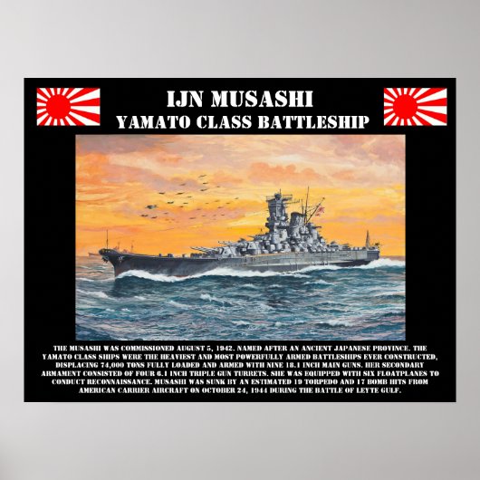 IJN Battleship Musashi Poster (Vorne)