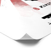 IJN Kirishima Battleship Calligraphy Poster (Ecke)