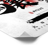 IJN Ryujo Carrier Calligraphy Poster (Ecke)