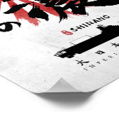 IJN Shinano Carrier Calligraphy Poster (Ecke)