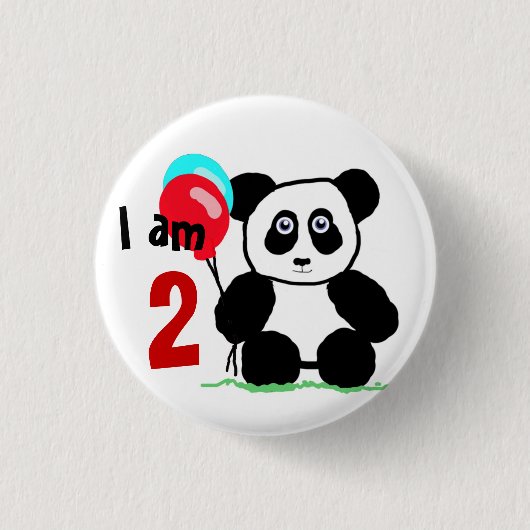 Ik ben 2 verjaardag button (Vorderseite)