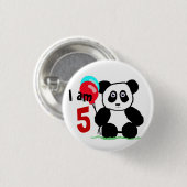 Ik ben 5 verjaardag button (Vorne & Hinten)