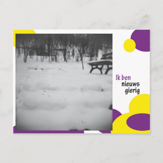 Ik ben nieuwsgierig postkarte (Vorderseite)